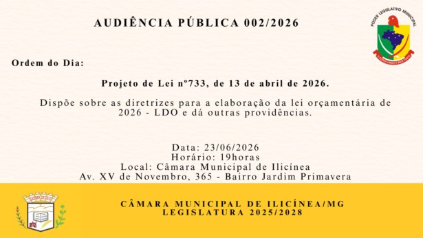 Audiência Pública!